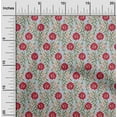 thumbnail image 1 of oneOone Cotton Poplin Fabric Leaves & Floral Block Print Fabric By Yard 56 Inch Wide, 1 of 4