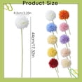 thumbnail image 3 of CHENjy Artificial Flowers Dandelion, Round Spherical Faux Floral for Vase, Realistic Silk Home Decor for Living Room Table Centerpieces, White, 1 Piece, 3 of 6