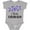AC-Heather Grey, variant on I Love Colorado Columbine Flowers Boys or Girls Baby Bodysuit
