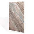 thumbnail image 6 of Safavieh Couture Leahbryanna Modern Marble Triangle End Table, White/Brown, 6 of 10