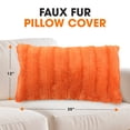 thumbnail image 3 of Cheer Collection Faux Fur Throw Pillow Cover, 3 of 5