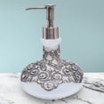 thumbnail image 3 of Decozen Gifts for Mom - Premium Frosted Glass Lotion Dispenser for Mother's Day Gifts, Bathroom Decor, Soap Dispenser, Glass Pump Bottle, Liquid Hand Soap Bottle - Mothers Day Decor, 3 of 9