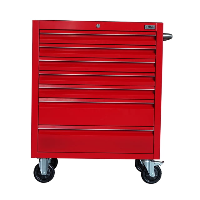 Gabinete De Herramientas de 30" Rojo con 7 Cajones THOR KITCHEN HTC307RC