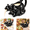 Black#100&250ML, variant on Puking Cat Gravy Boat, Practical Ceramic Kitty Sauce Pitcher, Ergonomic Tail‑Handle Pitcher for Home Kitchen & Dinner‑Party Serving White 50ML