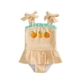 thumbnail image 1 of Swimsuit Yellow Toddler One Piece Swimsuit Quick Drying Girls Bikini 18-24 months, 1 of 4