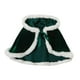 thumbnail image 4 of Capa navideña con capucha, chal corto, accesorio de disfraz navideño para juegos de pubs Verde oscuro, 4 of 7