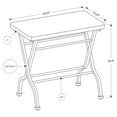 Monarch Accent Table Cherry / Charcoal Black Metal Folding