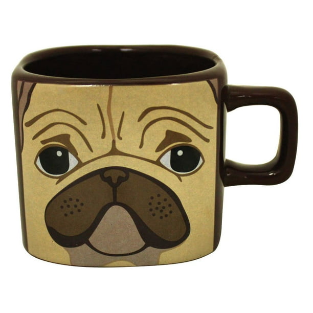 12oz Square Pug Mug By Island Dogs Walmart Com Walmart Com