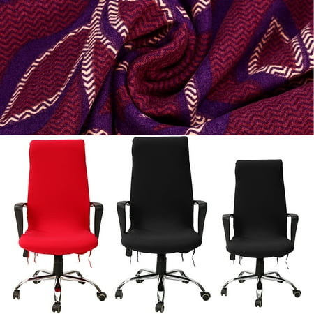 Swivel Rocker Chair Covers Elastic Spandex Office Computer Chair Cover Stretchable Rotate Swivel Chair Seat Covers L ()