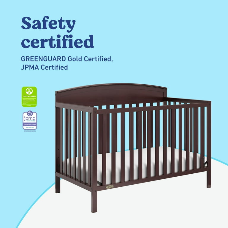 Graco Benton 5-in-1 Convertible Baby Crib, Espresso - Walmart.com