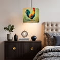 thumbnail image 5 of Linen Drum Lampshades Vibrant Rooster Painting Bold Colors Brushstroke Details 13"x13"x10" Light Shade for Table Lamps Floor Lamp Shades Lampshade Replacement Assembly Required Nursery Decor, 5 of 8