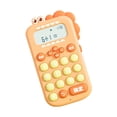 thumbnail image 3 of Calculadora de dinosaurios, calculadora de escritorio para oficina, material didáctico, aprendizaje inteligente. Naranja, 3 of 9