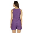 thumbnail image 4 of Bimba Ensemble de Nuit en Schiffli Uni Haut et Short pour Femmes Décontracté 2 Pcs Ensemble de Détente Aguichant, 4 of 7