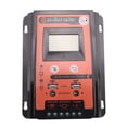 thumbnail image 1 of Controlador de carga solar MPPT PWM de 30 A, regulador de batería de panel solar de 12 V y 24 V, puerto USB dual, pantalla LCD, 1 of 8