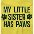 thumbnail image 2 of Little Sister Has Paws Cute Dog Pet Romper Boys or Girls Infant Baby Brisco Brands 12M, 2 of 6