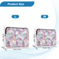 thumbnail image 4 of FORMRS 15-15.6 inch Laptop Sleeve Case Soft Carrying Quilted Computer Bag Cover, Watercolor Marble Pattern, 4 of 7