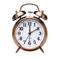 thumbnail image 1 of Reloj despertador retro, reloj despertador antiguo de mesilla de noche con campana doble, reloj despertador analógico de cuarzo vintage con pilas y luz nocturna, 1 of 4