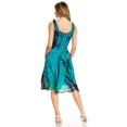 thumbnail image 2 of Sakkas Alba Women's Off The Shoulder Smock Ruffle Midi Dress Tie Dye & Embroidery - Green - One Size Regular, 2 of 5