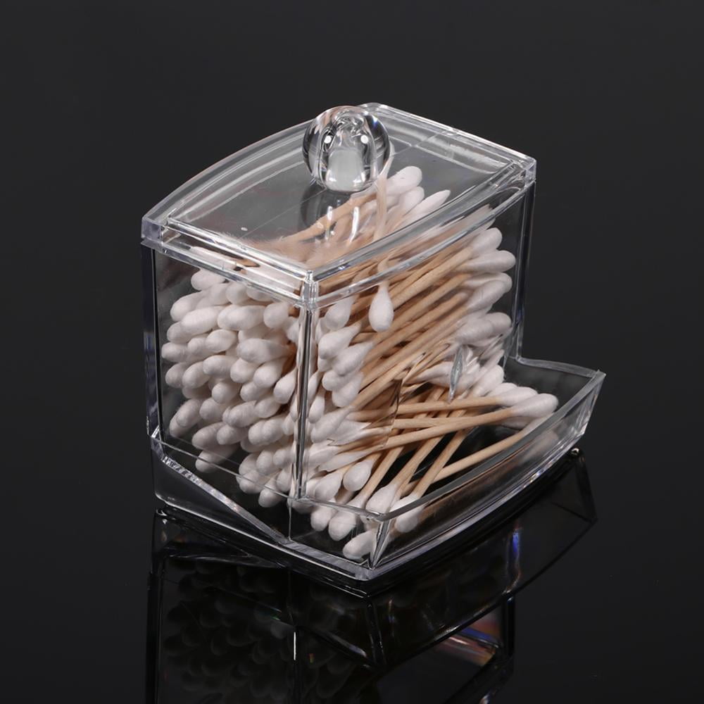 HURRISE Qtip Storage Holder, Cotton Pad Swab Box,Makeup Cosmetic Case