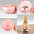 thumbnail image 2 of Matcha Whisk Set, Cherry-Blossom Matcha Set Making Kit Includes Ceramic Matcha Bowl, Whisk and Holder, Bamboo Scoop, Scoop Rest, Sifter, Greeting Card and Tea Towel - 8 Pcs Matcha Set Pink, 2 of 4