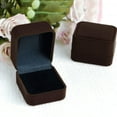 thumbnail image 4 of Wentin Reduced Jewelry box Engagement Ring Boxes Jewelry Ring Gift Square Lid Jewelry Earring Ring Display Storage Organizer Box Case Gift For Proposal Wedding Birthday Velvet Ring Box Assorted Color, 4 of 9