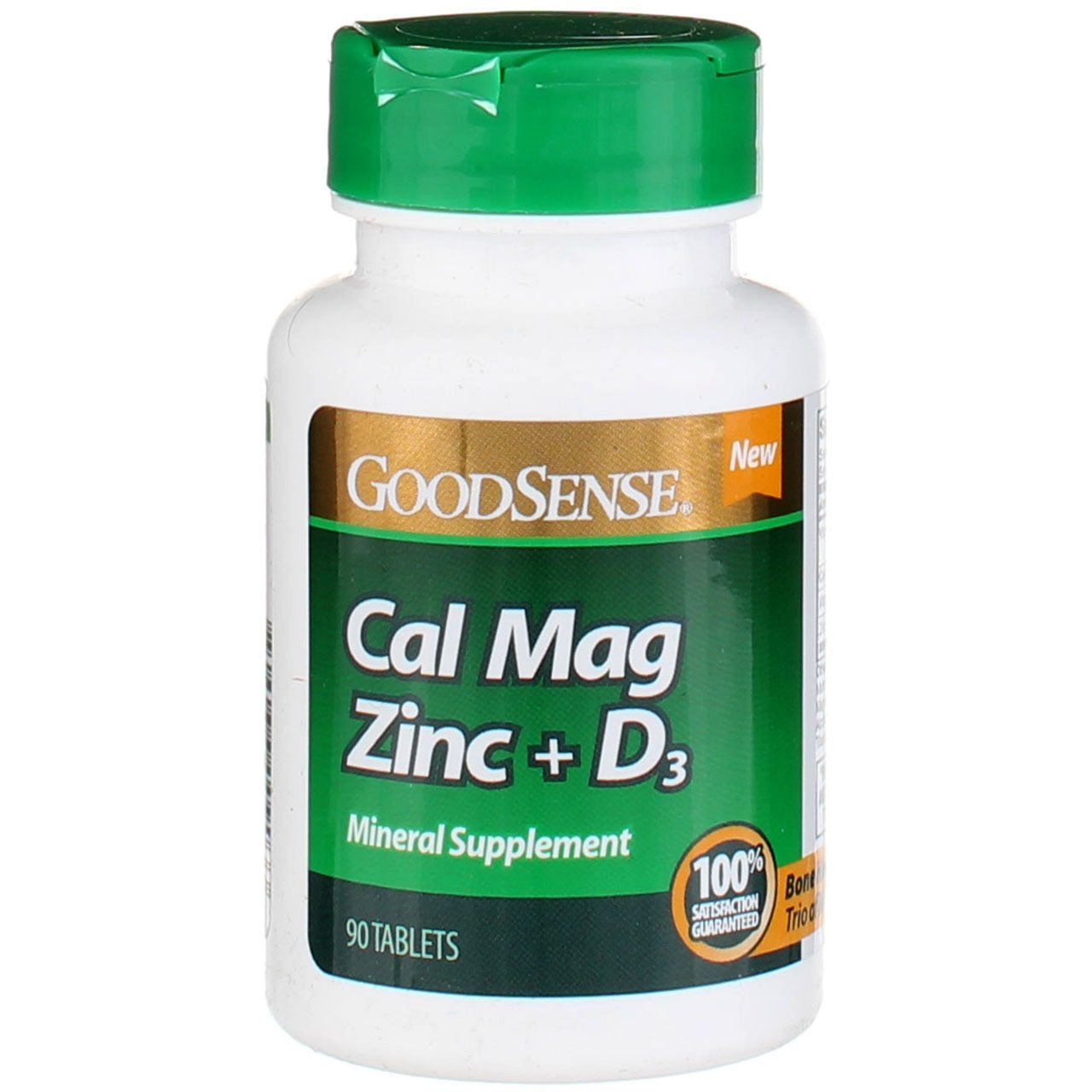 GoodSense Calcium Magnesium Zinc + D3 Mineral Supplement Tablets, 90 Ct