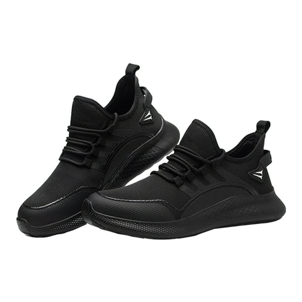 Zapatos de seguridad de trabajo ligeros, cómodos, con punta de acero para mujeres y hombres (45 negro) Ndcxsfigh Tenis De Mujer Tenis De Hombre