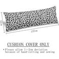 thumbnail image 3 of Leopard Body Pillow Cover White Grey Leopard Print Long Pillow Case with Zipper Decorative Bedding Pillowcase Farmhouse Cheetah Pillow Covers Soft Animal Skin Cushion Pillow Case for Bedroom,20"x54", 3 of 5