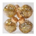 thumbnail image 1 of HEVIRGO 4 Pcs/Set Christmas Tree Ornament Increase Atmosphere Decorative Scene Layout Lightweight Holiday Christmas Tree Decoration Shiny Reflective Classic Xmas Balls for Christmas Party, 1 of 10