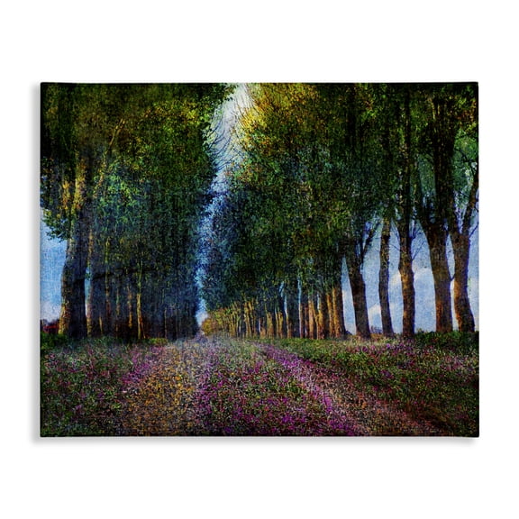 Stupell Industries French Country Row of Trees Provence Canvas Art, 20 x 16, by Chris Vest