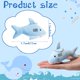 thumbnail image 2 of Llavero de felpa Shark Ecation, 36 unidades, para regalos de fiesta infantil, 2 of 6