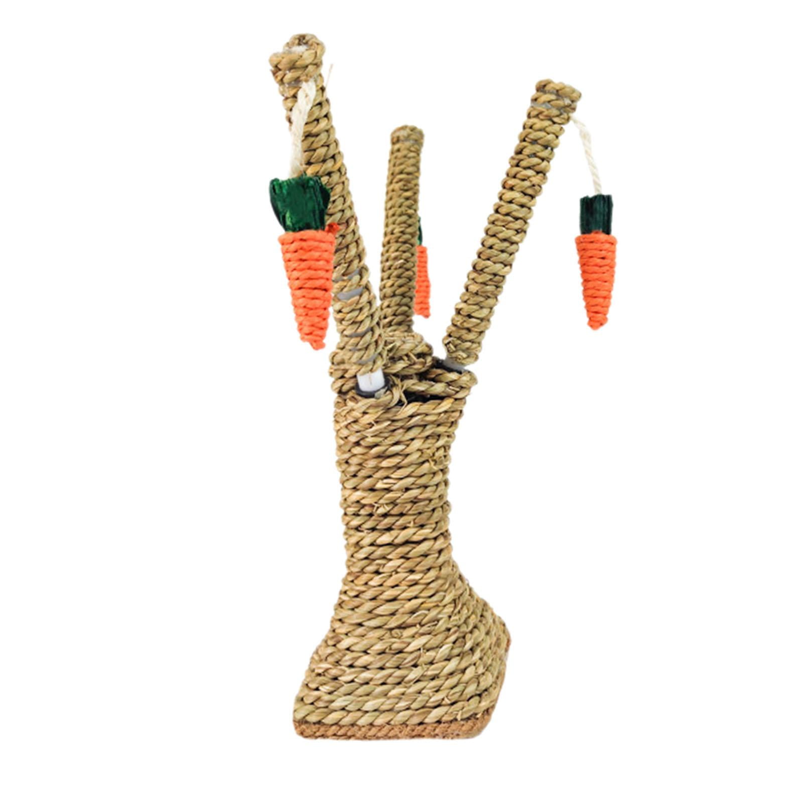 Yinanstore Bunny Chew Toy Cage Accessories Fun Protect Furniture