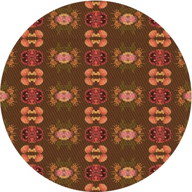 Ahgly Company Tapis d'Intérieur Lavable en Machine Carré Rouge Safran, 3 Pieds Carré