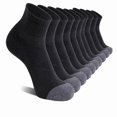 thumbnail image 3 of Babcutegg Men's Low Cut Athletic Socks 5-Pack Cushioned Running Breathable Cotton Sport Ankle Socks Black Size S, 3 of 3