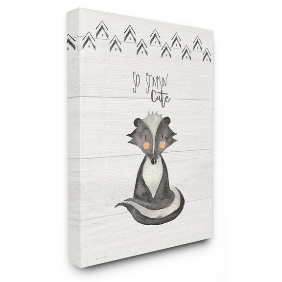 The Stupell Home Decor Collection The Kids Room by Stupell So Stinkin Cute Skunk Wall Art