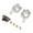 Silver, variant on QccHieUs RC Car C-hub Carrier 1/14 RC Car Parts Replacement for 124007 144016 144018 Red