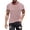 Brick Red@GC@, variant on CONZONE Carnival Men's T-Shirts Short Sleeve T Shirts for Men Casual Crew Neck Striped Lightweight Tees Soft Cozy Athletic Tops