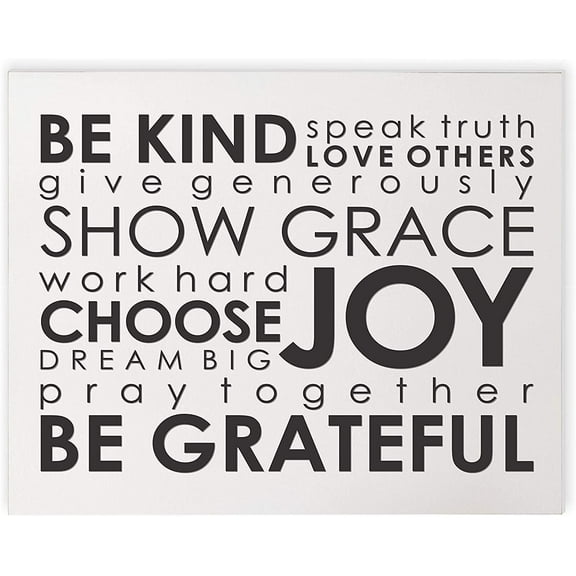 Be Kind Speak Truth Wood Wall Sign 12x15