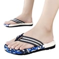thumbnail image 3 of Wyzesi Houses Slippers for Guests Plastic Fashion Summer Men Flip Flops Flat Bottom Thick Bottom Non and Light Cover Comfortable Colorblock Camouflage Pattern Beach Slippers Winter Slippers for Men, 3 of 9