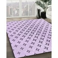 thumbnail image 3 of Ahgly Company Machine Washable Indoor Square Transitional Rich Lilac Purple Area Rugs, 5' Square, 3 of 7