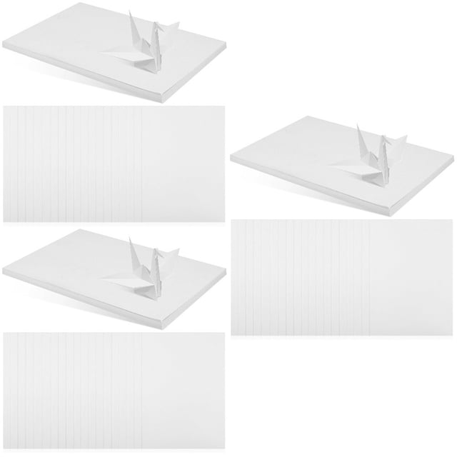 HLONK 150 Sheets Cardstock Papers White Cardstock Printer Construction Paper Scrapbook Paper Printer Paper 180g