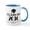 White/Blue Inside, variant on CafePress - Class Of 2036 School Graduate Mugs - 11 oz Ceramic Mug - Novelty Coffee Tea Cup