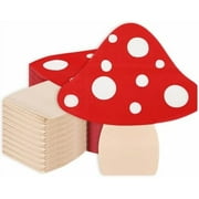 100 Pack Mushroom Paper Napkin 2Ply Red Jungle Mushroom Disposable Napkins Forest Plant Dessert Dinner Hand Napkin for Fall Birthday Fairy Garden Party Baby Shower, 6.5 x 5.8 Inch