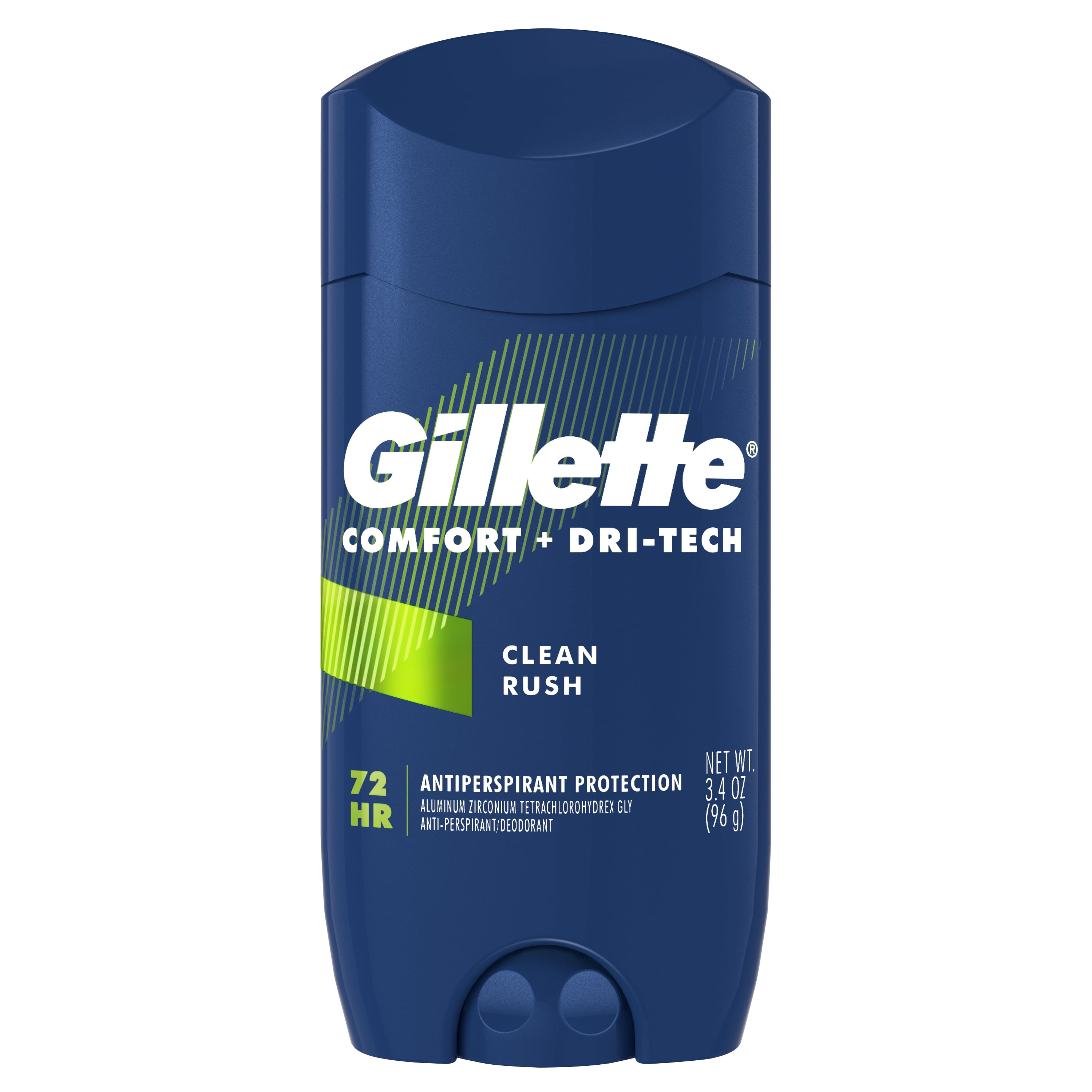 Gillette Antiperspirant Deodorant for Men, Invisible Solid, Clean Rush