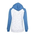thumbnail image 3 of J. America - New Women - IWPF - Women’s Mélange Fleece Colorblocked Full-Zip Sweatshirt, 3 of 3