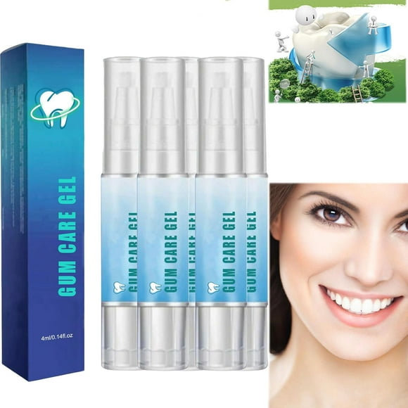 HAHDAXIA Taileden Gum Therapy Gel, Taileden Gum Care Gel, Gum Therapy Gel for Recessed Gums, Gum Shield Therapy Gel, Teeth Whitening Essence Pen, Gum Therapy Gel for Sensitive Teeth (5Pcs)