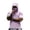 Light Purple, variant on Men's Hooded Short Sleeve Sun Shirt with Face Mask - UPF 50  Quick Dry UV Protection T-Shirt for Fishing, Hiking & Gym - Lightweight Athletic Pullover Complexion L