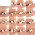 thumbnail image 2 of Women earring girl stud ear Drop Animal s Multiple Stainless Steel Rabbit Mouse Snake Cute Cat Dog s, 2 of 5