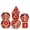 Gold Red, variant on DND Metal Dice Set, 7-Piece Polyhedral RPG Dice Set for Dungeons and Dragons, Pathfinder, Heavy Duty Solid Zinc Alloy Dice with Enamel Finish, Multiple Colors Available