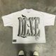 thumbnail image 1 of Camiseta holgada informal de manga corta con estampado de letras de anime para hombre y mujer, estilo hip hop, estilo Harajuku, estilo retro, Y2k, 1 of 5